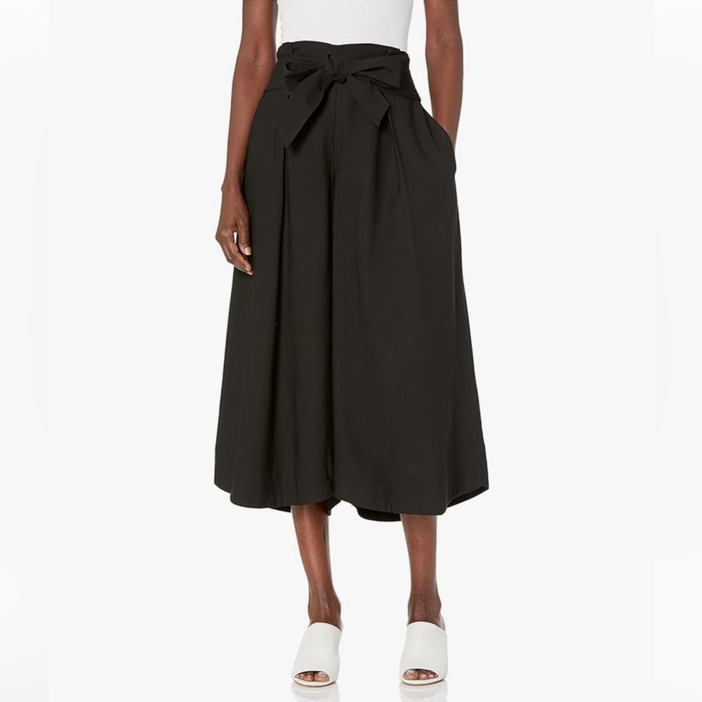 VINCE Belted Palazzo Culotte